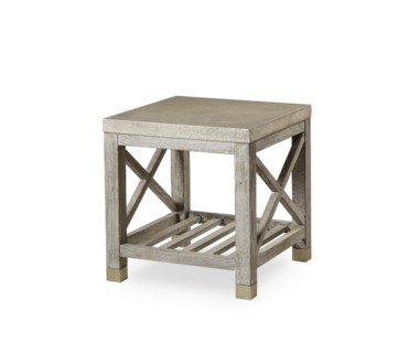 Percival Side Table - Metallic Shagreen